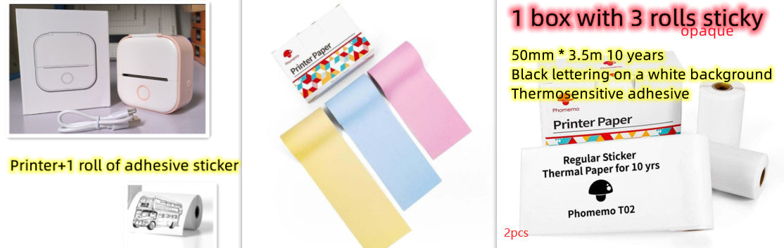 Portable Mini Bluetooth Printer